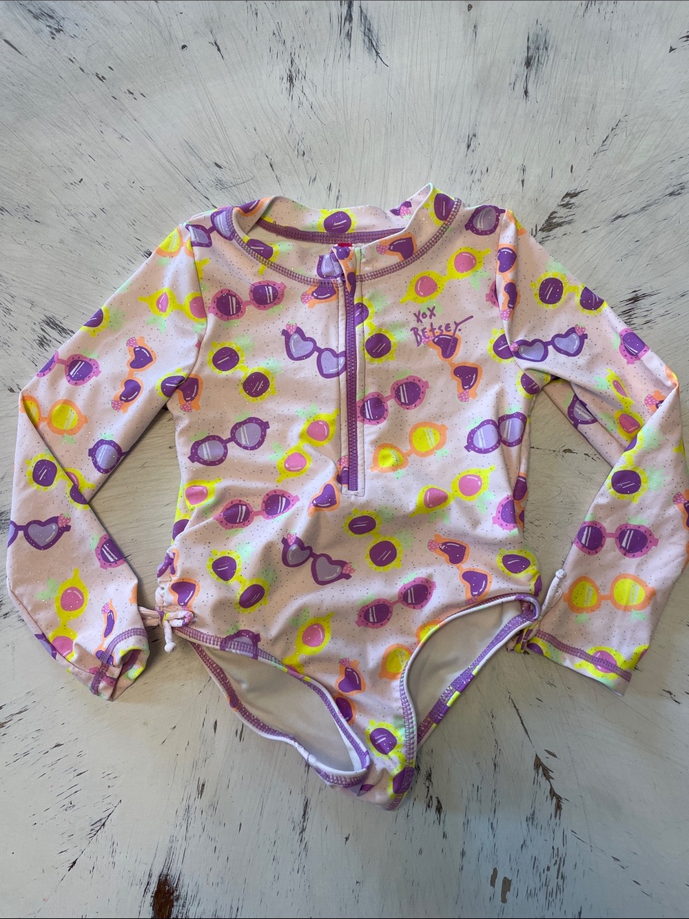 Betsey Johnson Sparkly Girls Swimsuit